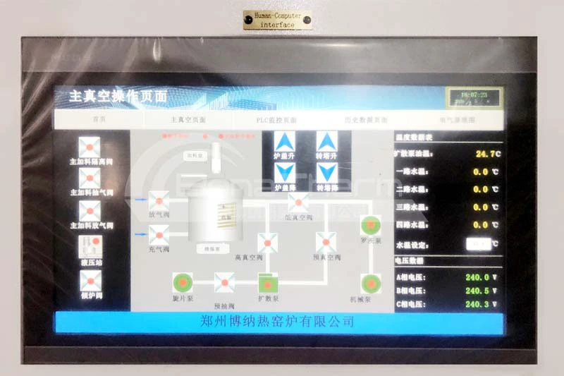 真空熔炼炉操作页面