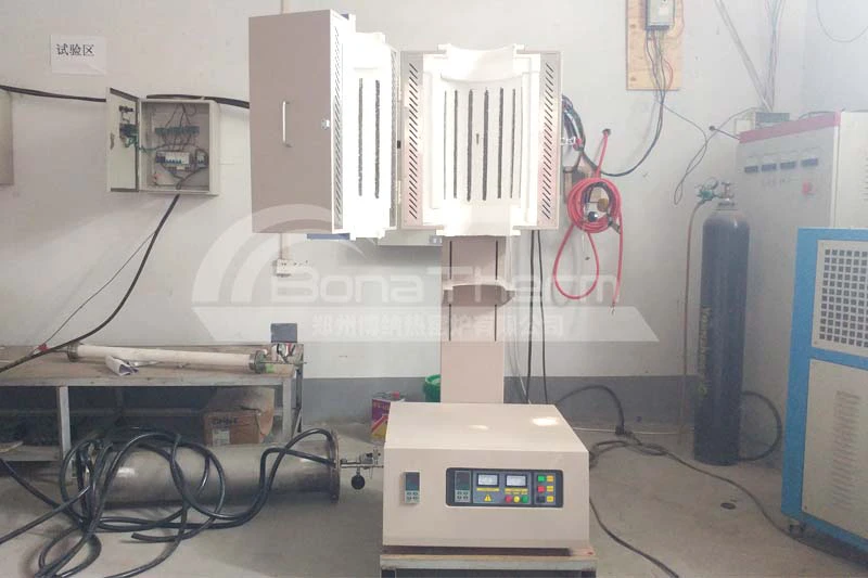 青海某实验室购买博纳热立式管式炉一台
