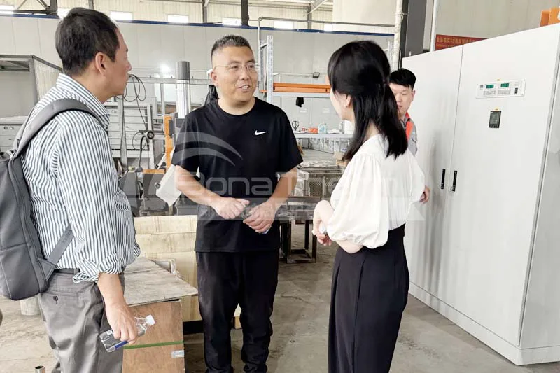 韩国考察团参观博纳热修武工厂